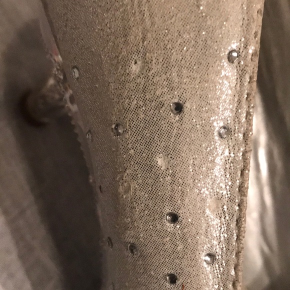 Silver Slipper shimmery silver clear bottom & heel - Picture 8 of 8